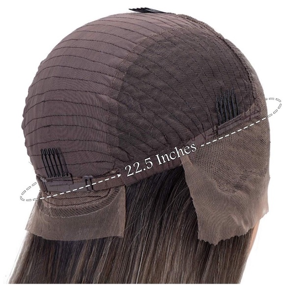 ? INDIA BROWN OMBRÉ STRAIGHT LACE FRONT WIG *NEW* main image 5